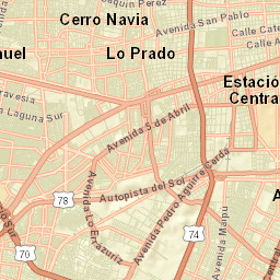 Quinta Normal Street Map