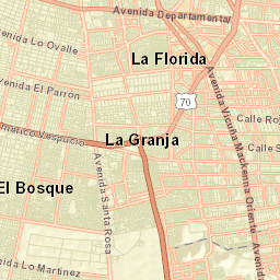 San Ramón Street Map