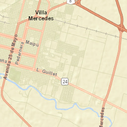 Villa Mercedes Street Map