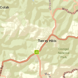 Terry Hills Street Map