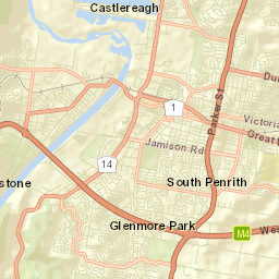 Werrington Downs Street Map