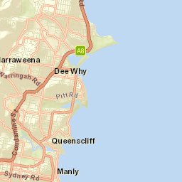 Queenscliff Street Map