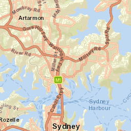 Sydney Street Map