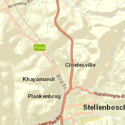 Stellenbosch Street Map