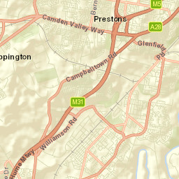 Glenfield Street Map