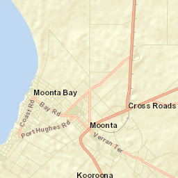 Moonta Bay Street Map