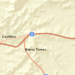Castillos Street Map