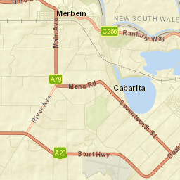 Merbein Street Map