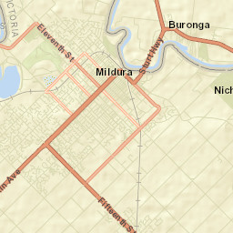 Mildura Street Map