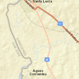 Aguas Corrientes Street Map