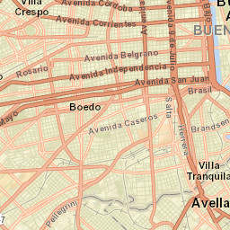 Barracas Street Map
