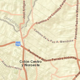 Colón Centro y Noroeste Street Map