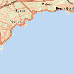 Pocitos Street Map