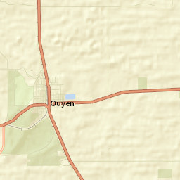 Ouyen Street Map
