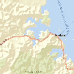 Paihia Street Map