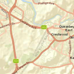 Queanbeyan Street Map