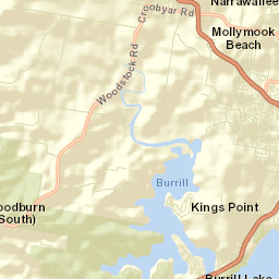 Burrill Lake Street Map