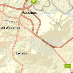 Wodonga Street Map