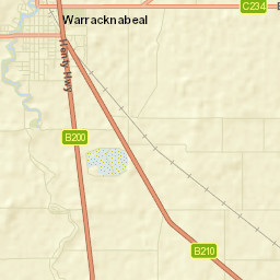 Warracknabeal Street Map