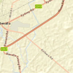 Benalla Street Map
