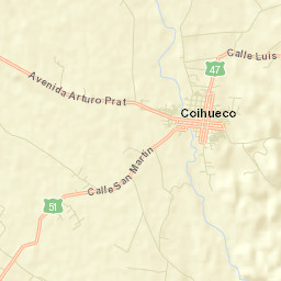 Coihueco Street Map