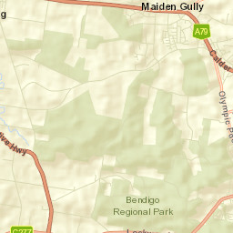 Maiden Gully Street Map