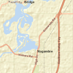 Nagambie Street Map