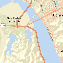 Concepción Street Map