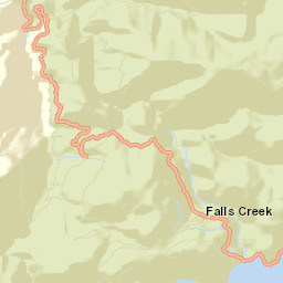 Falls Creek Street Map