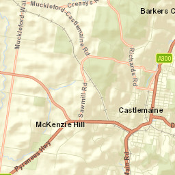 Campbells Creek Street Map