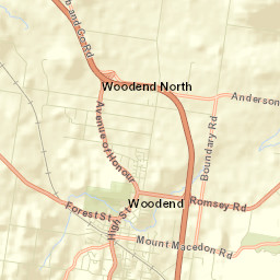 Woodend Street Map
