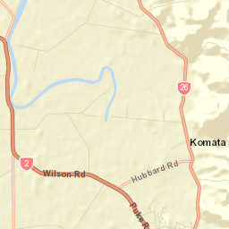 Paeroa Street Map