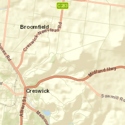 Creswick Street Map