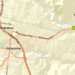 New Gisborne Street Map
