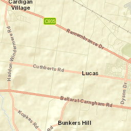 Ballarat North Street Map