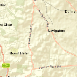 Mount Clear Street Map