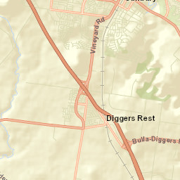 Diggers Rest Street Map