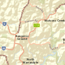 Kangaroo Ground Street Map