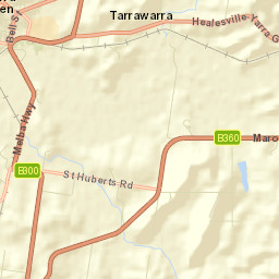 Yarra Glen Street Map