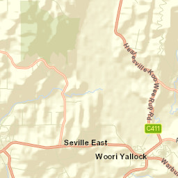 Woori Yallock Street Map