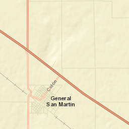 General San Martín Street Map