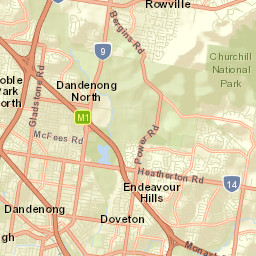 Dandenong Street Map