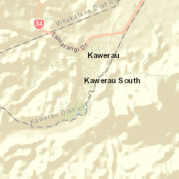 Kawerau Street Map