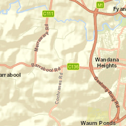 Wandana Heights Street Map