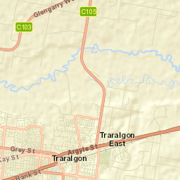 Traralgon Street Map