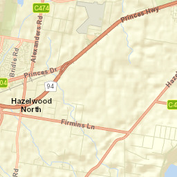 Hazelwood North Street Map