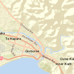 Gisborne Street Map