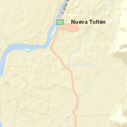 Toltén Street Map