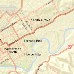 Palmerston North Street Map
