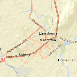 Masterton Street Map